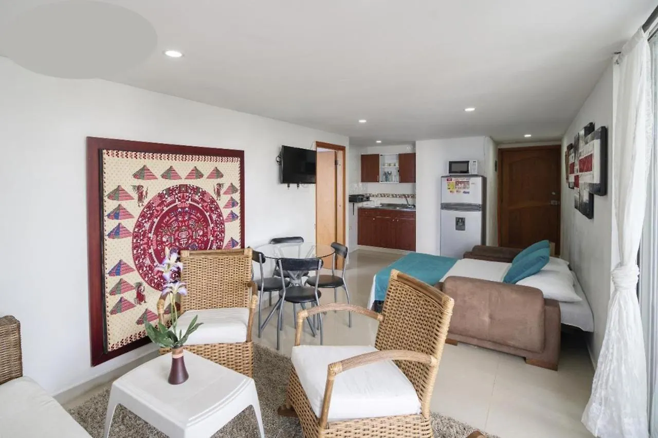 Al-1C Apartamento De 1 Alcoba Cerca Al Mar Aire Acondicionado Wifi Y Piscina Cartagena 0*,